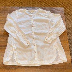 J. Jill white Linen camisole